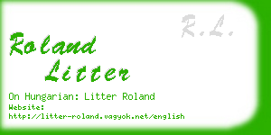 roland litter business card